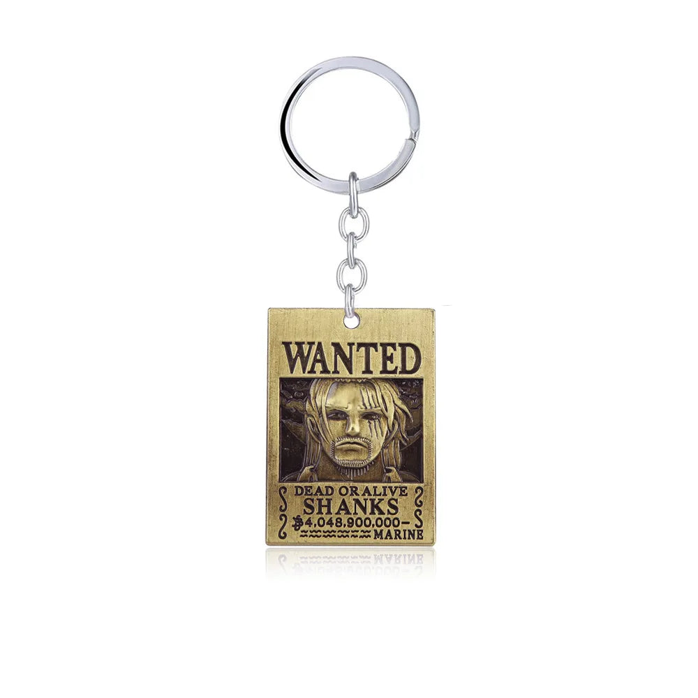 One Piece Wanted Poster Keychains