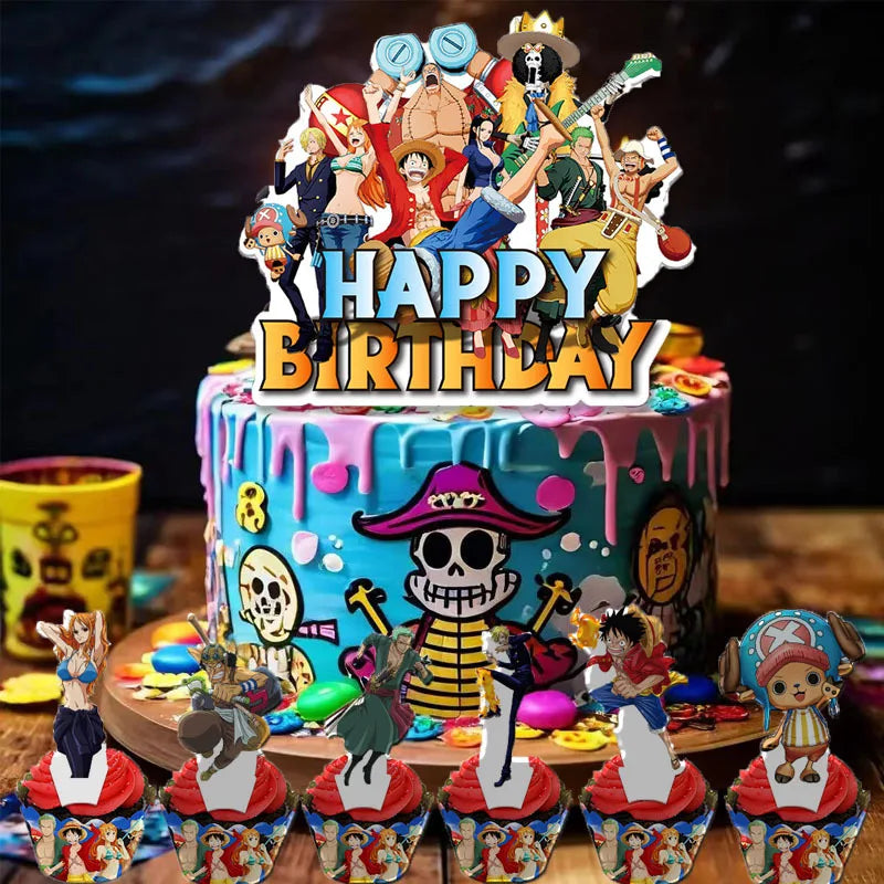One Piece Cake Topper and Cake Decoration