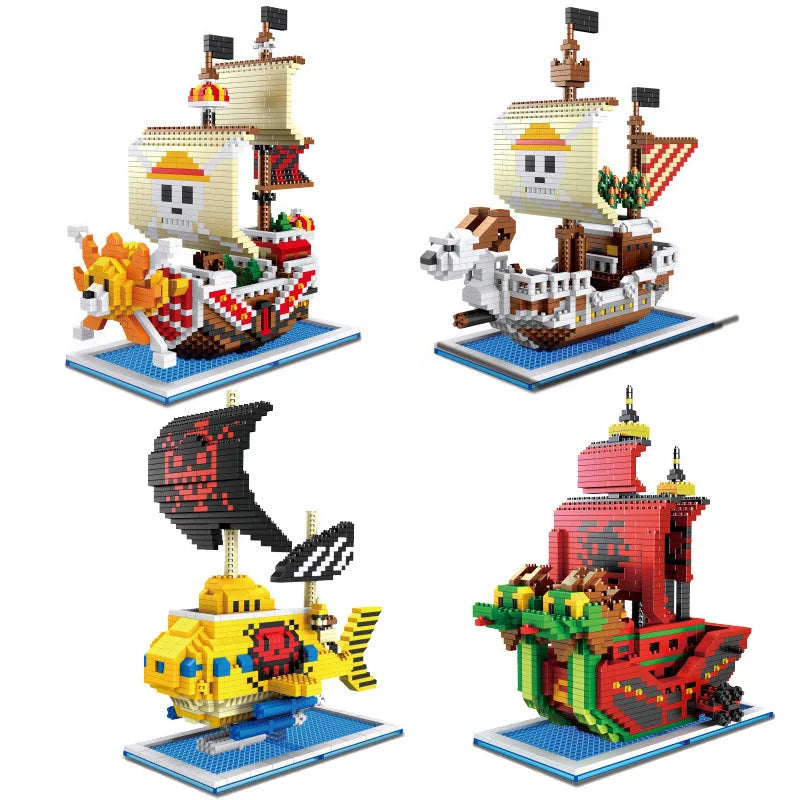 One Piece Ships Building Blocks