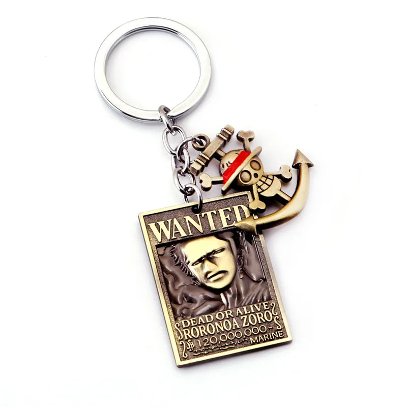 One Piece Wanted Poster Keychains