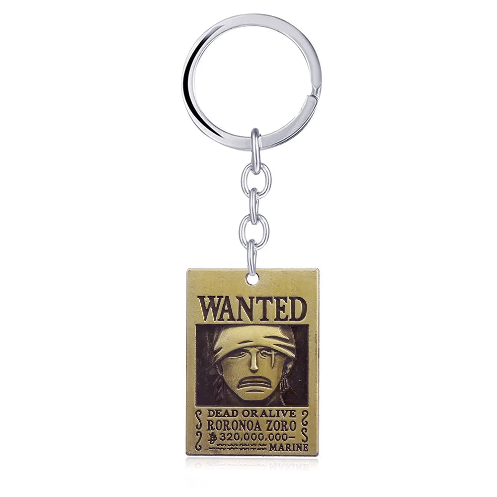 One Piece Wanted Poster Keychains