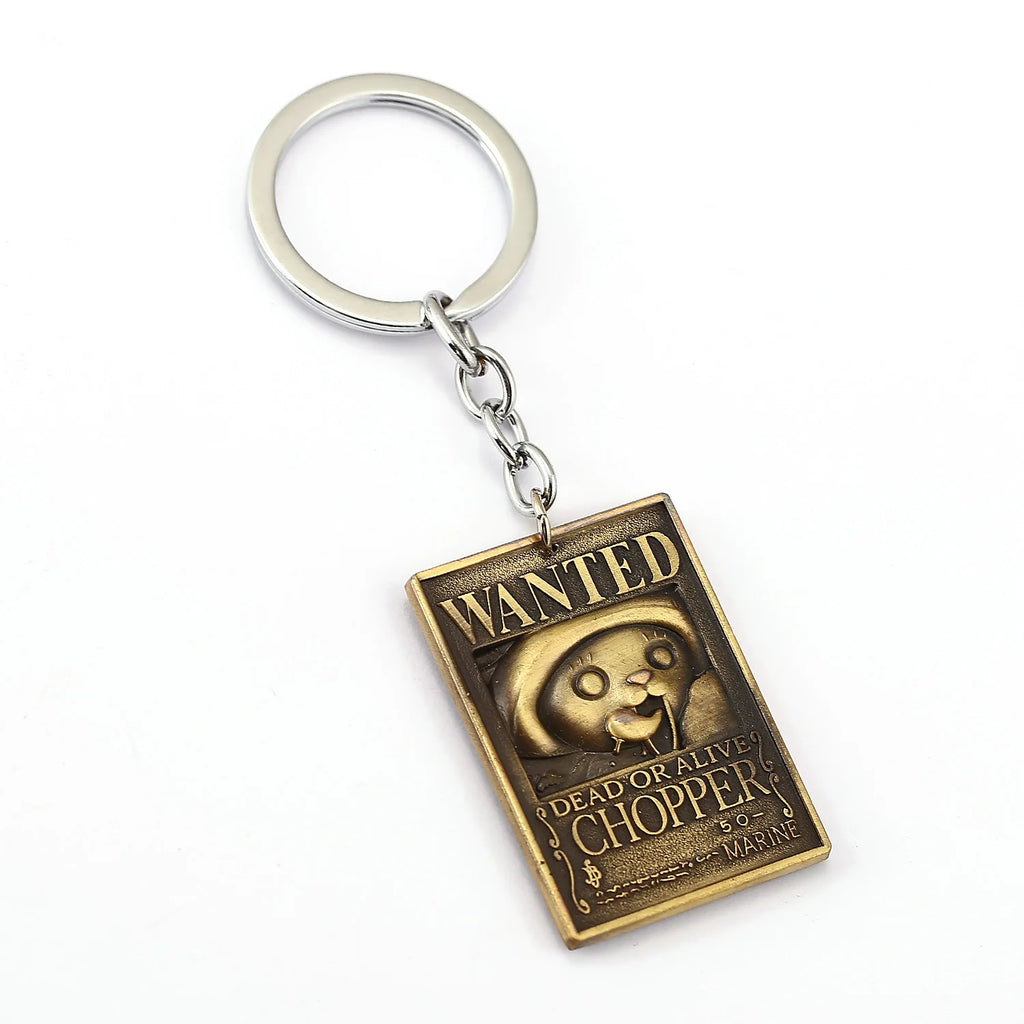 One Piece Wanted Poster Keychains