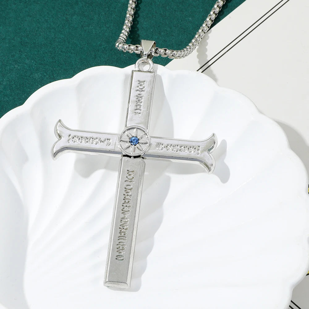 Dracule Mihawk Cross Sword Pendant Necklace