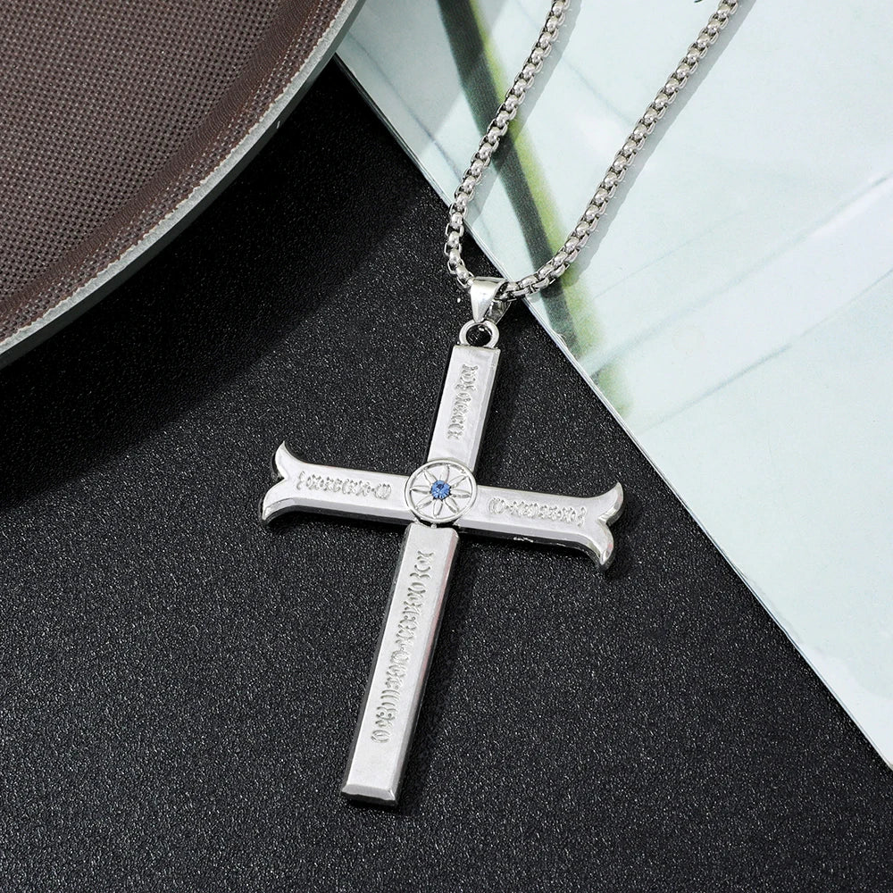Dracule Mihawk Cross Sword Pendant Necklace