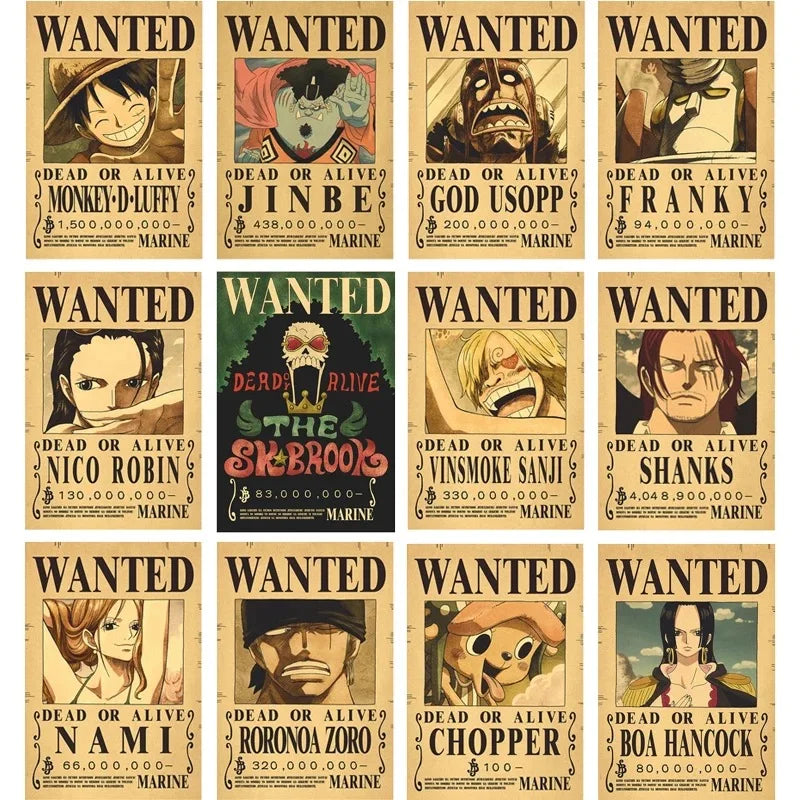 One Piece Wanted Posters