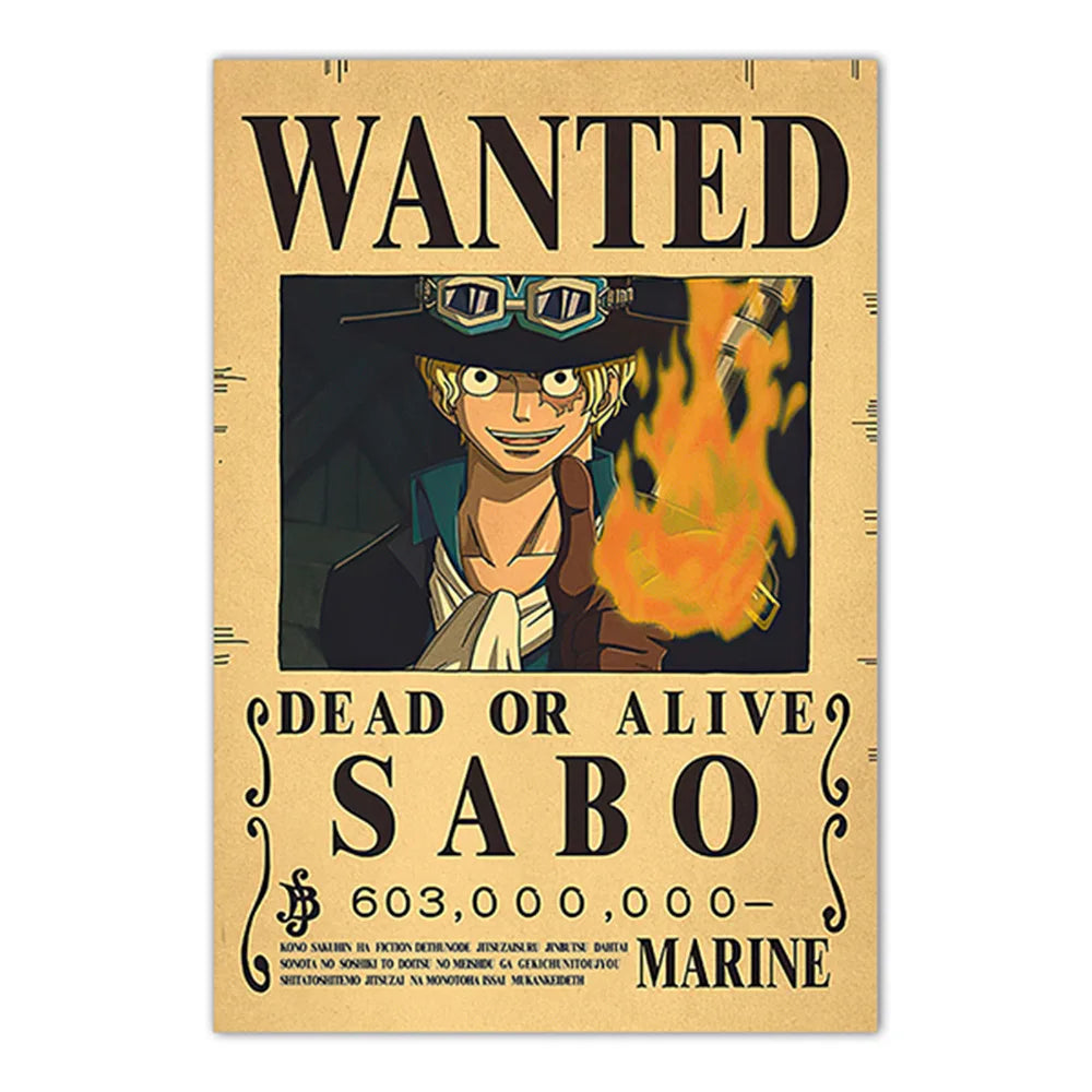 One Piece Wanted Posters