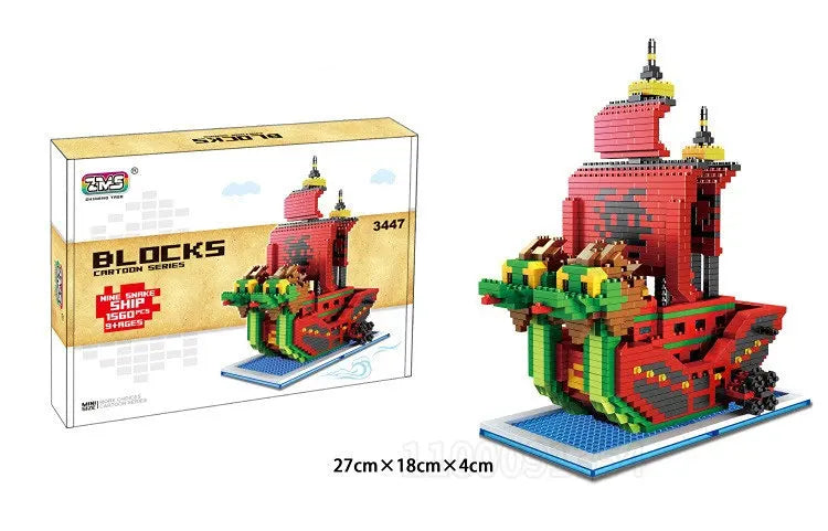 One Piece Ships Building Blocks