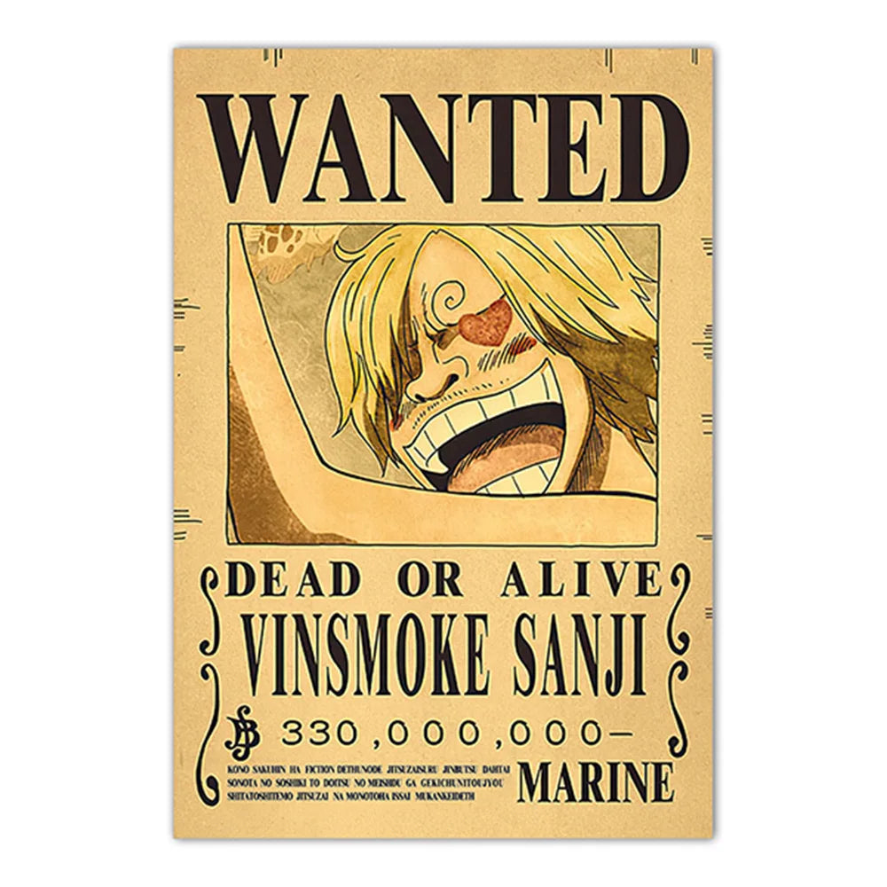 One Piece Wanted Posters