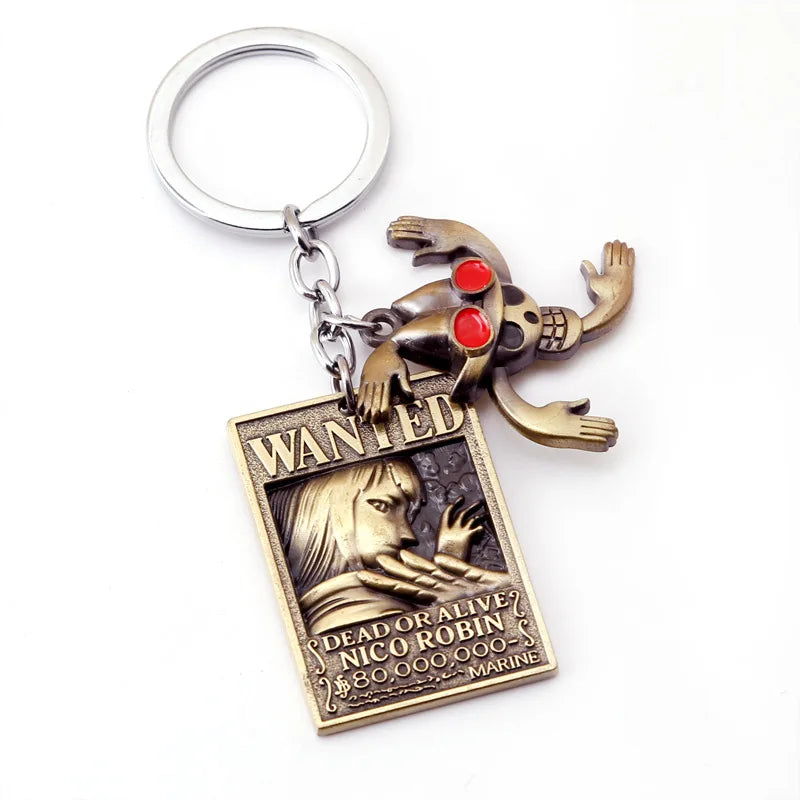 One Piece Wanted Poster Keychains