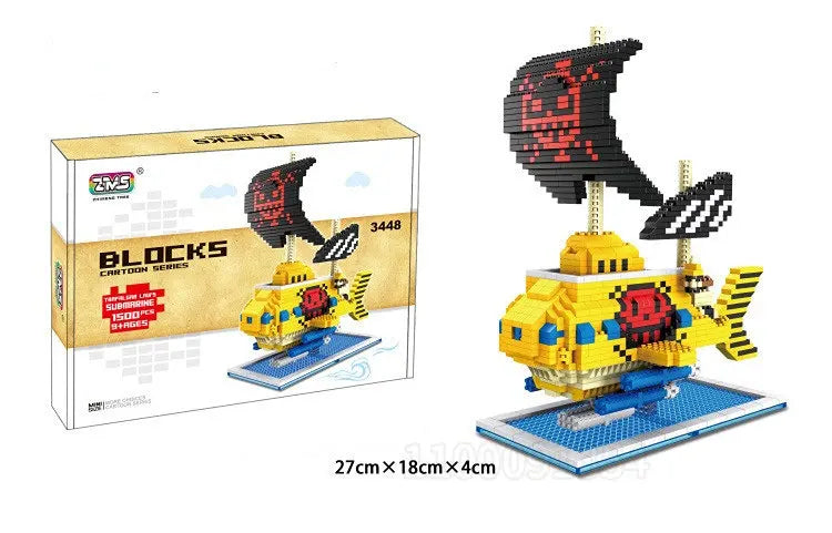 One Piece Ships Building Blocks