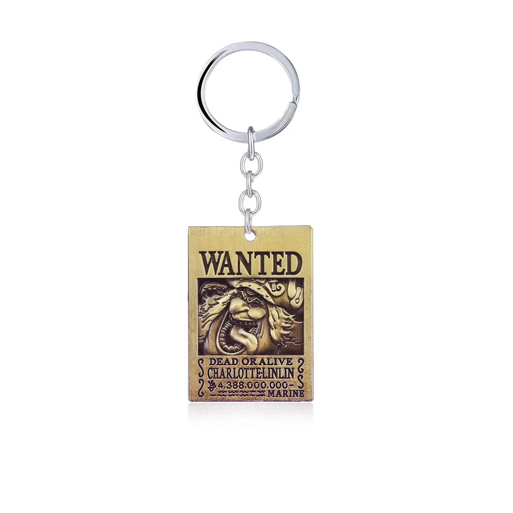 One Piece Wanted Poster Keychains