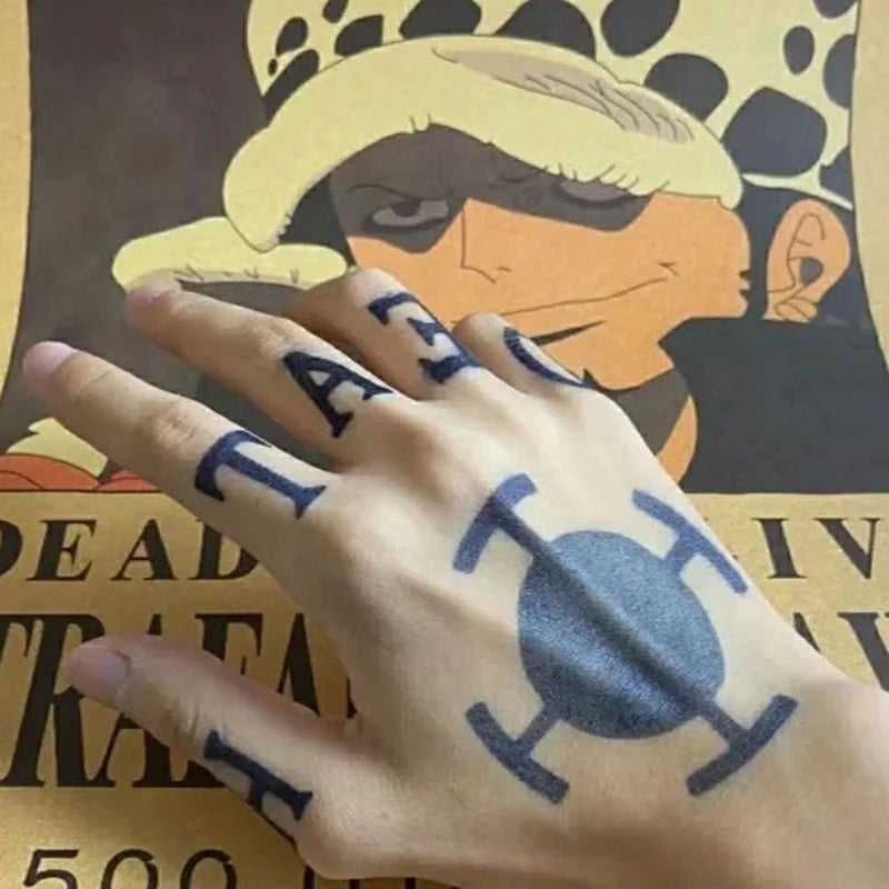 Trafalgar Law Tattoo Stickers