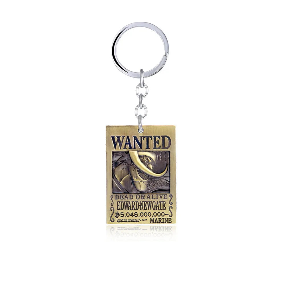 One Piece Wanted Poster Keychains