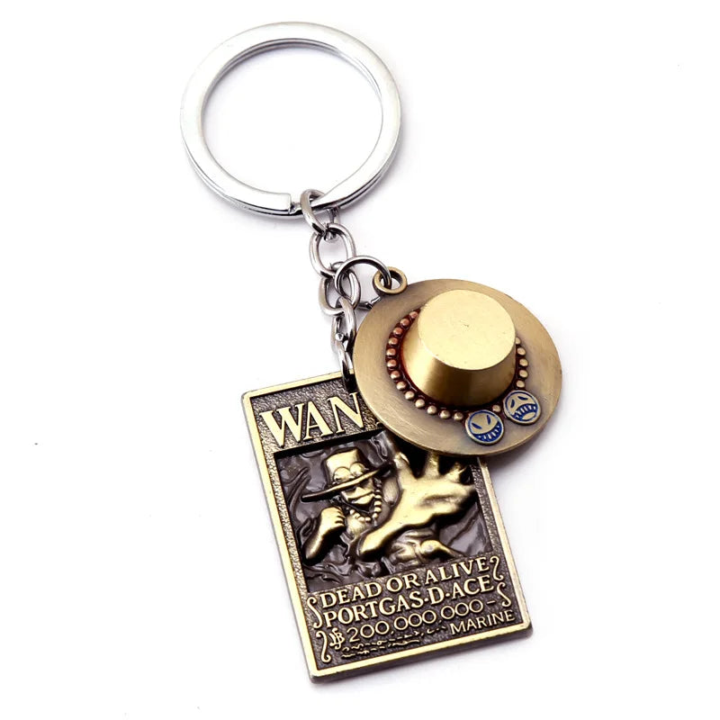 One Piece Wanted Poster Keychains