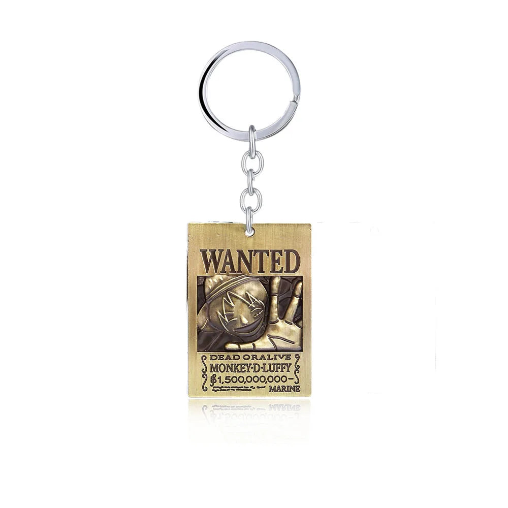 One Piece Wanted Poster Keychains