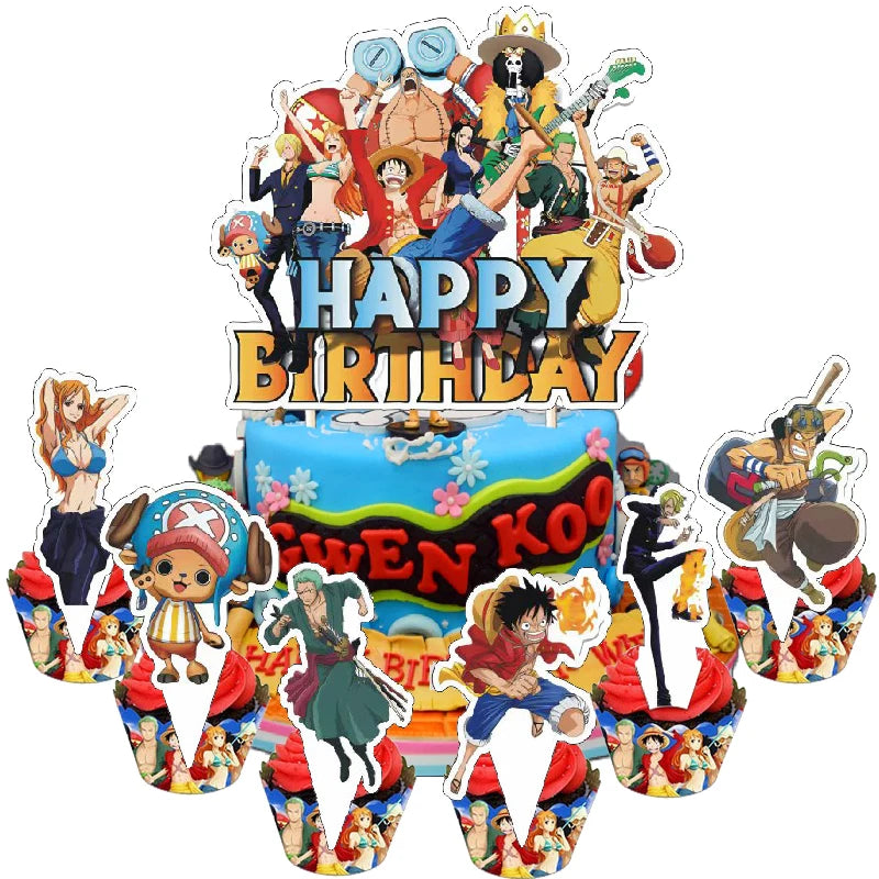 One Piece Cake Topper and Cake Decoration