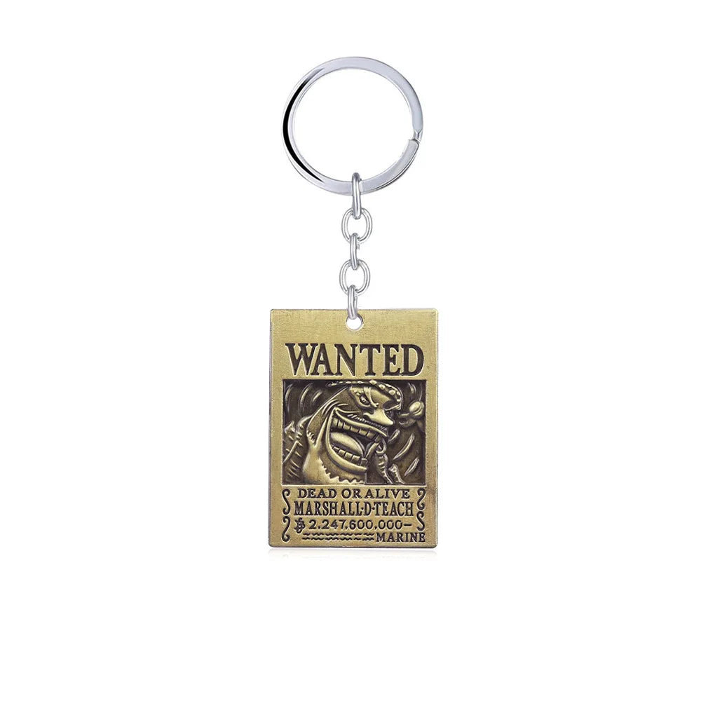 One Piece Wanted Poster Keychains