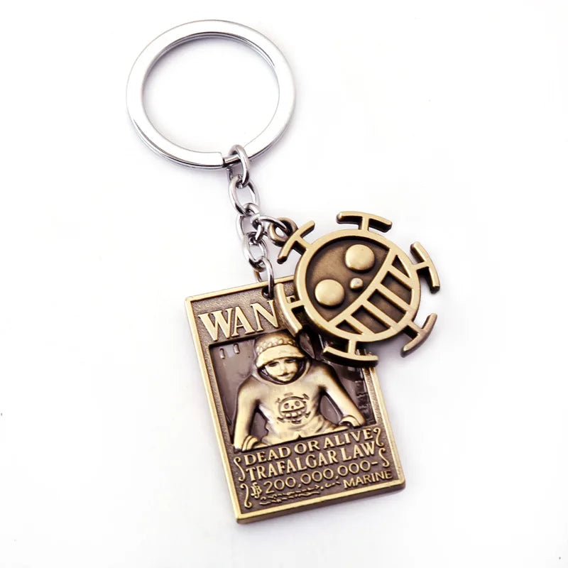 One Piece Wanted Poster Keychains