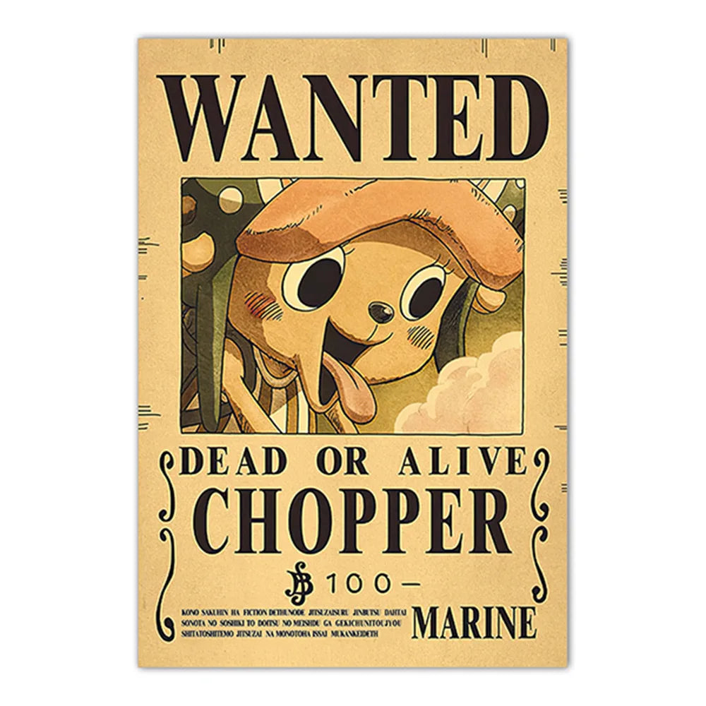 One Piece Wanted Posters