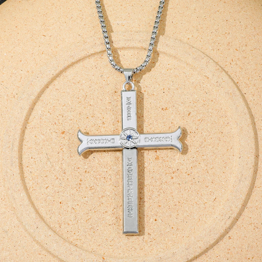 Dracule Mihawk Cross Sword Pendant Necklace
