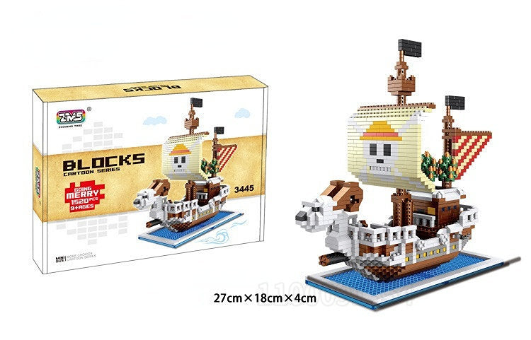 One Piece Ships Building Blocks