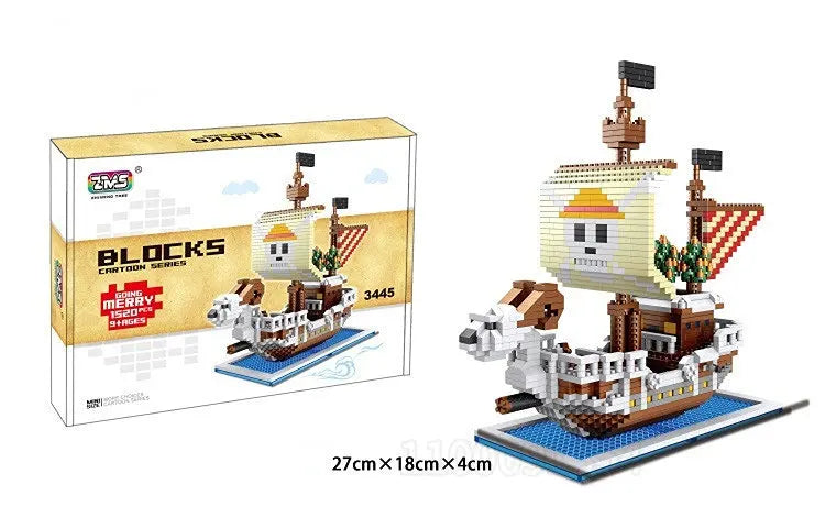 One Piece Ships Building Blocks