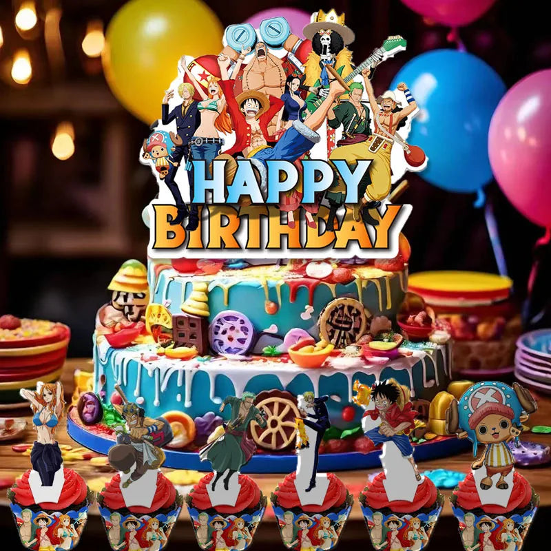 One Piece Cake Topper and Cake Decoration