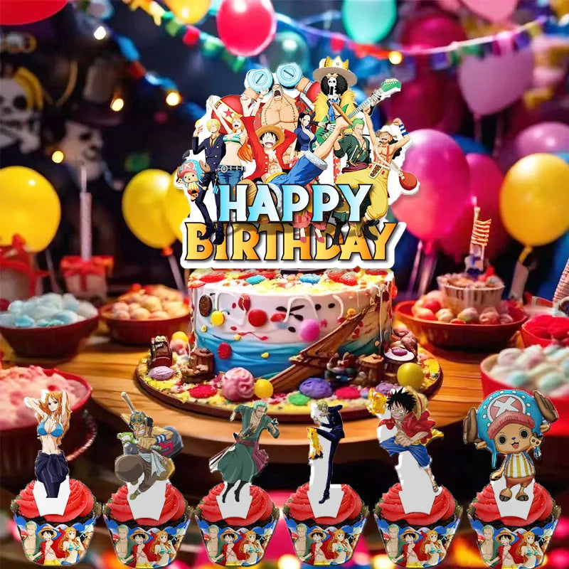 One Piece Cake Topper and Cake Decoration