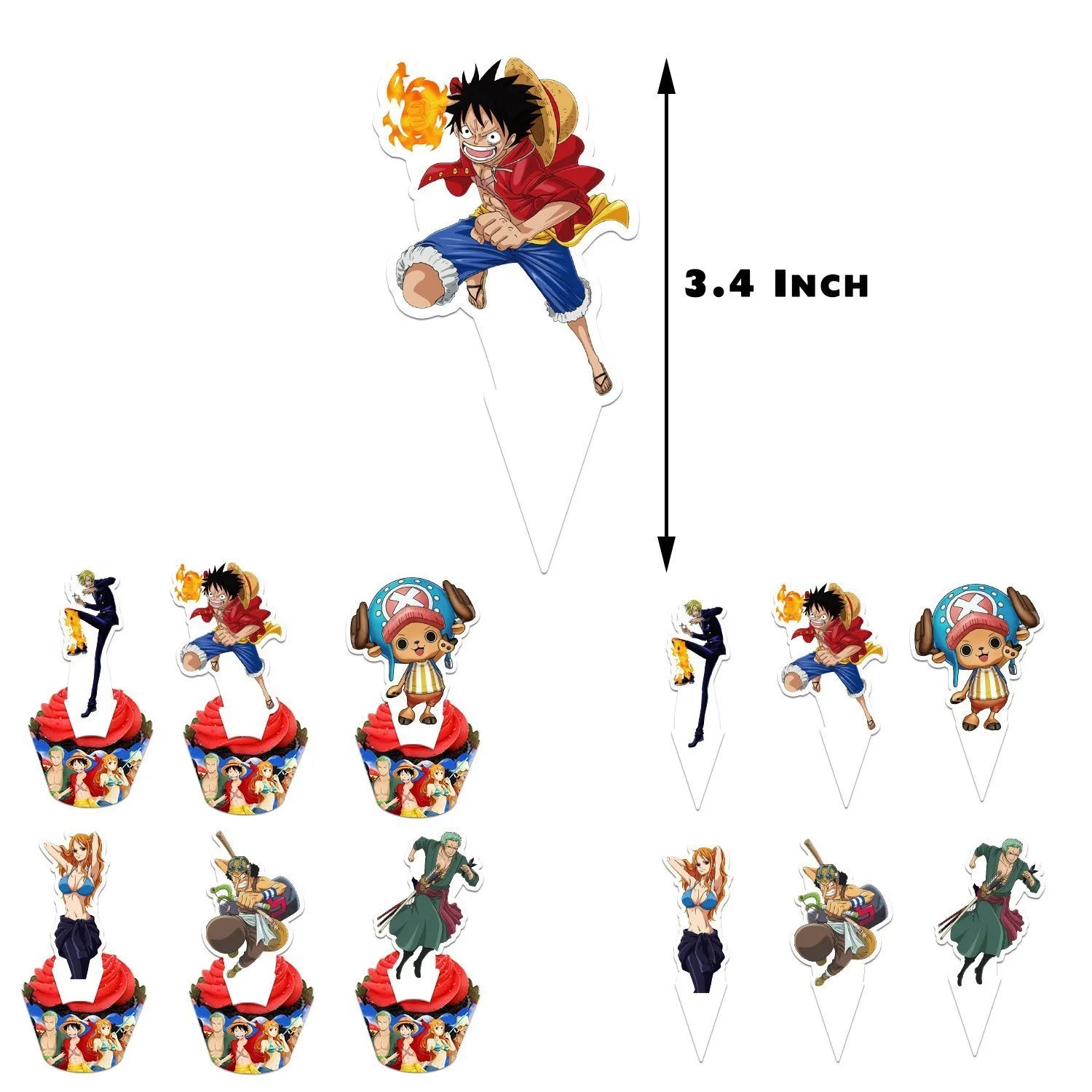 One Piece Cake Topper and Cake Decoration