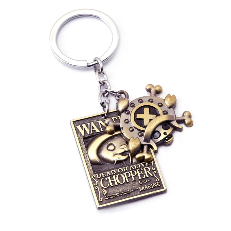 One Piece Wanted Poster Keychains