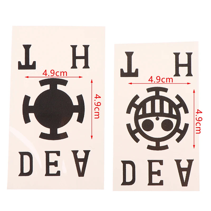 Trafalgar Law Tattoo Stickers
