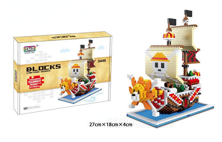One Piece Ships Building Blocks