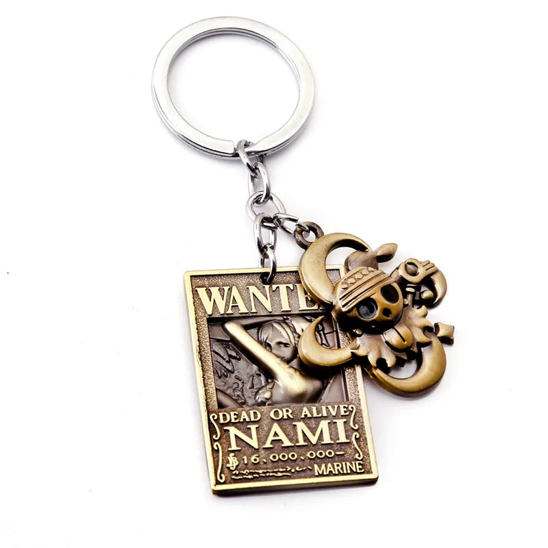 One Piece Wanted Poster Keychains