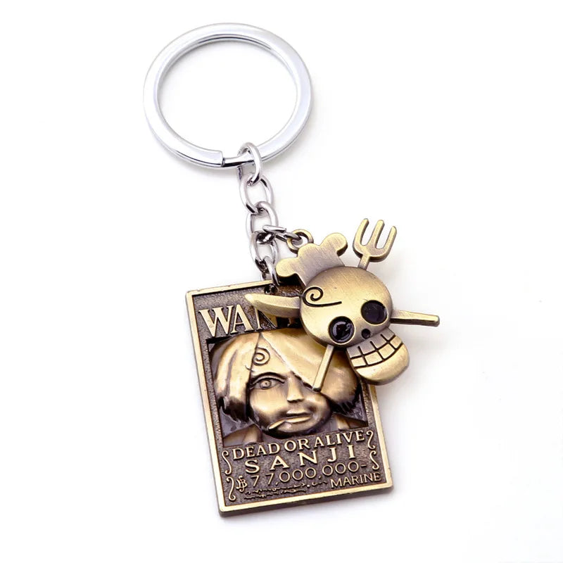 One Piece Wanted Poster Keychains