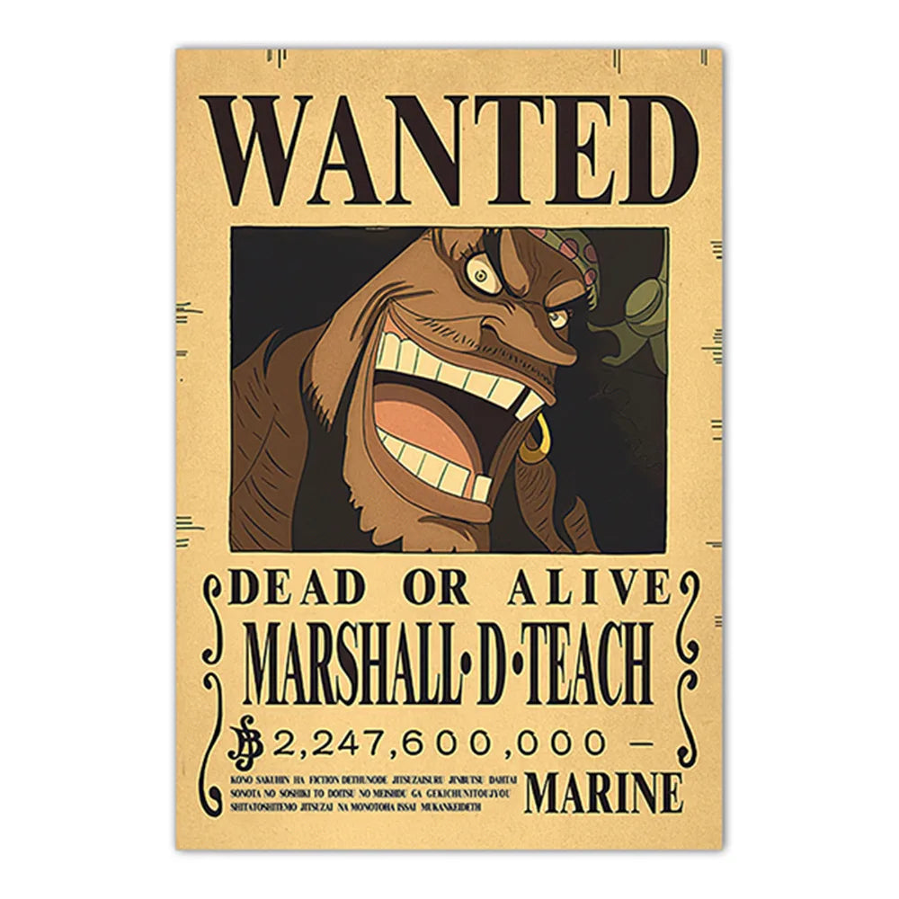 One Piece Wanted Posters